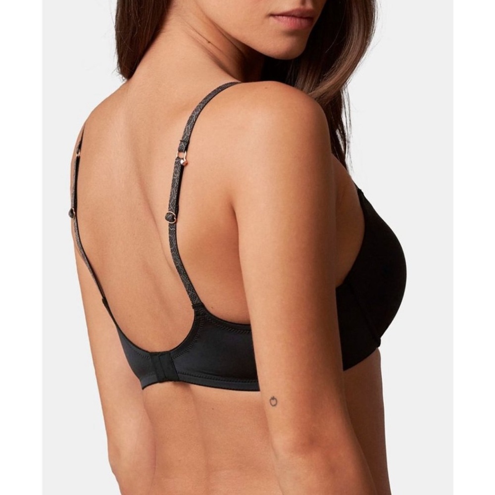 Skarlett Blue Glimpse Multi-Way Push-Up Underwire Bra, NWT, 36DD, Black Slate - Picture 4 of 9